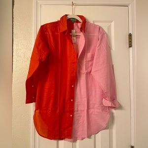 J. Crew color block cover up